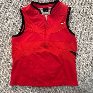 Nike Dri-Fit Sleeveless Half-Zip Training Top w/ Built-In Bra – Size Small